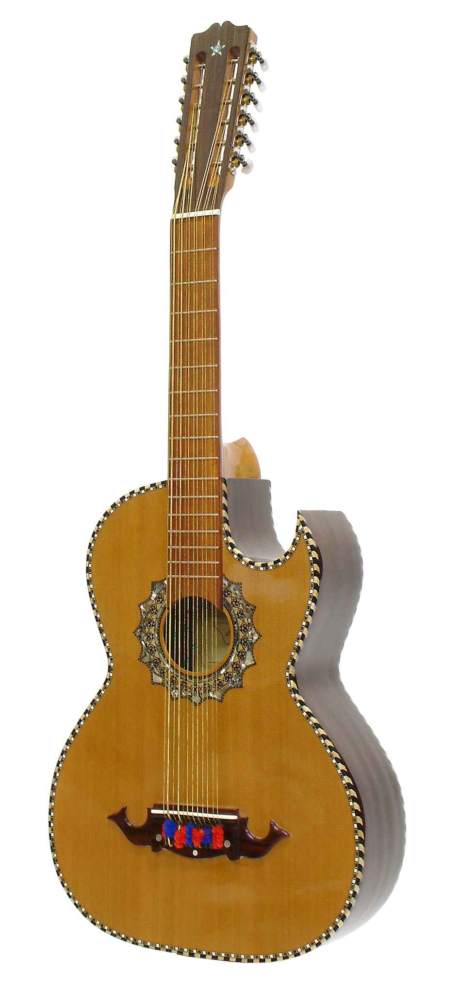 Paracho Elite Presidio Acoustic Bajo Sexto Guitar
