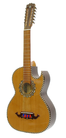 Paracho Elite Presidio Acoustic Bajo Sexto Guitar