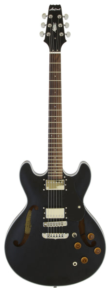 Aria Pro II TA-TR1 Stained Black Semi-Hollow Body Electric Guitar