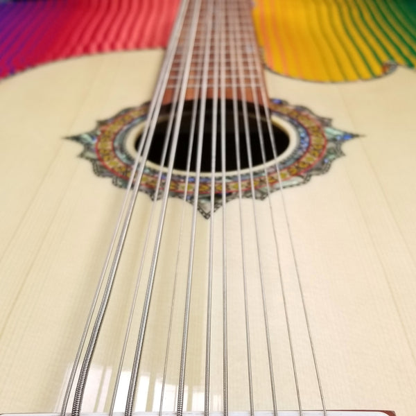 Paracho Elite Bravo Acoustic Bajo Sexto Guitar