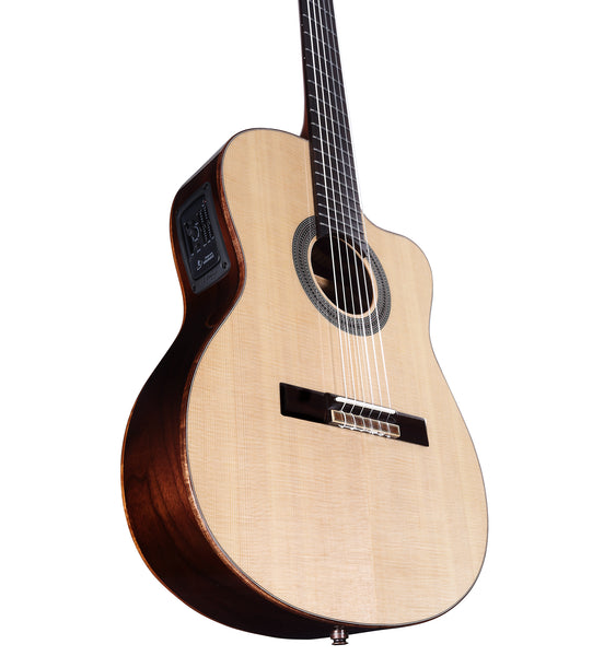 Alvarez Cadiz Series CC7HCE Acoustic Electric Concert Classical Hybrid Guitar w/Cutaway