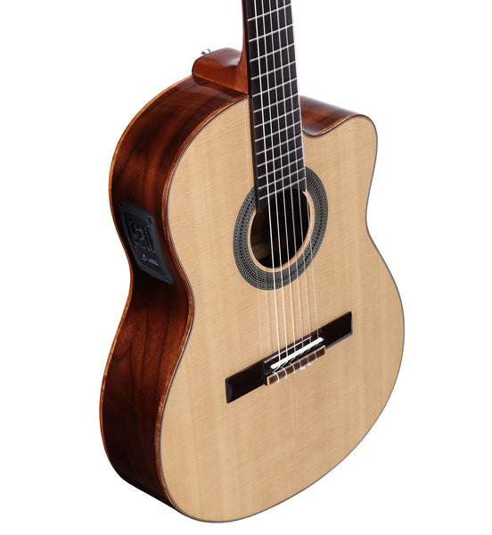 Alvarez Cadiz Series CC7HCE Acoustic Electric Concert Classical Hybrid Guitar w/Cutaway