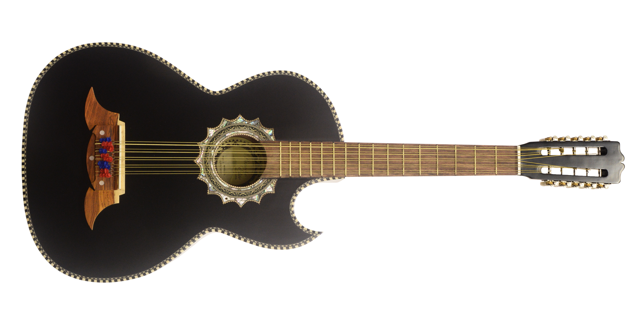 Paracho Elite Morelia Acoustic Bajo Quinto Guitar Pelican Beach