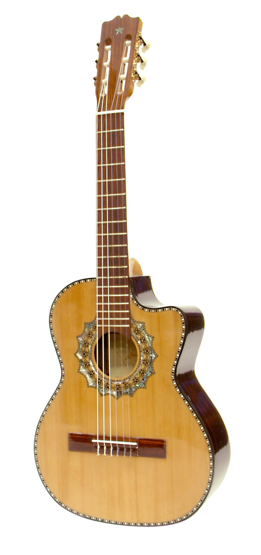 Paracho Elite Zapata Acoustic Requinto Guitar